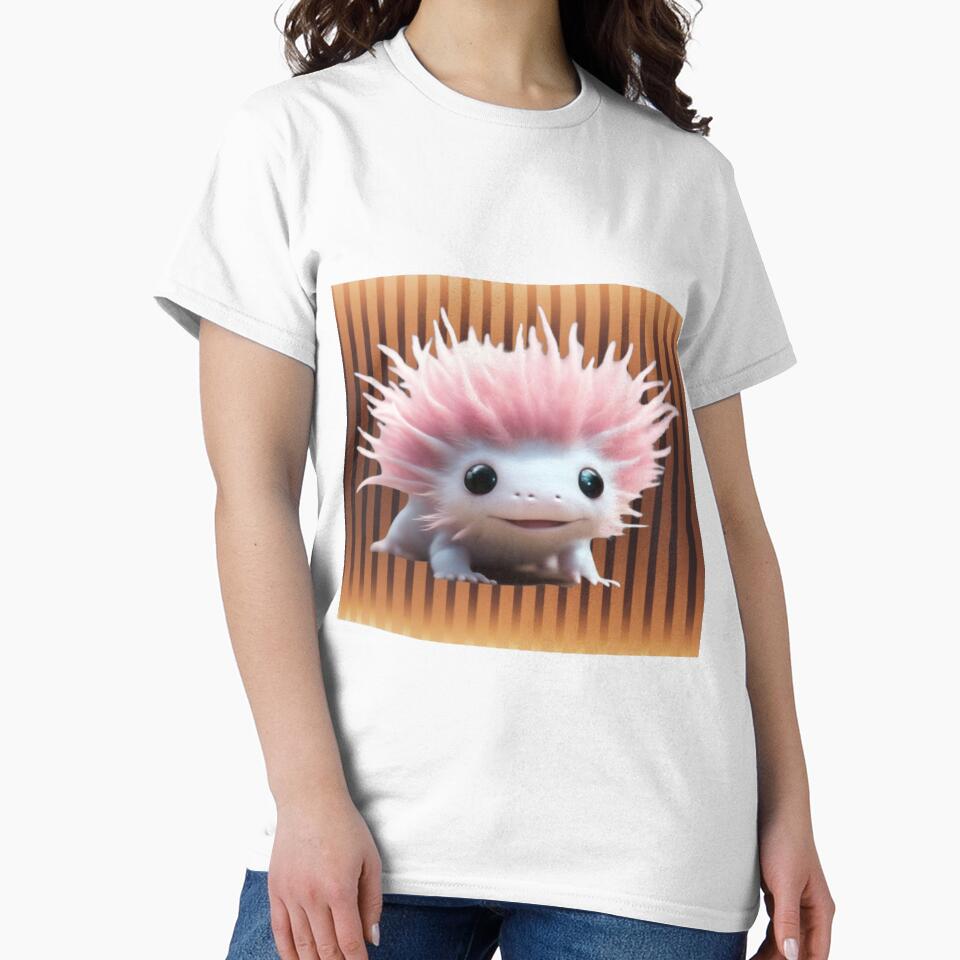 A Cute Axolotl (Background 9) by Midnight Veil Designs
