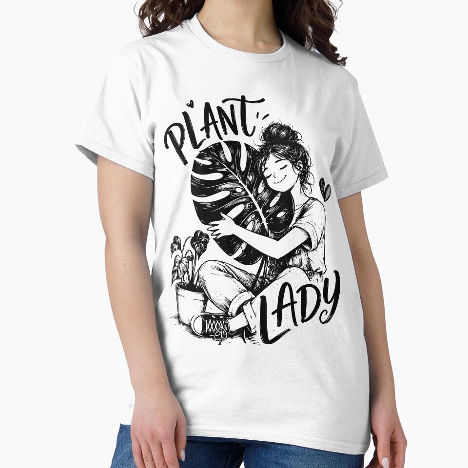Plant Lady Cute Plant Lover Botanical Graphic by Wearit.shop