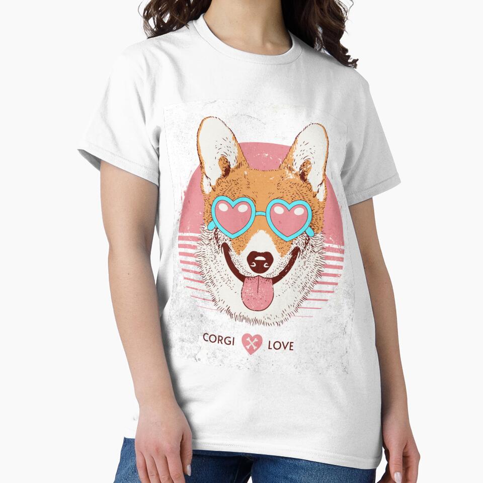 Corgi Love - Cute Dog Art Print for Corgi Lovers by Akira Miyamoto