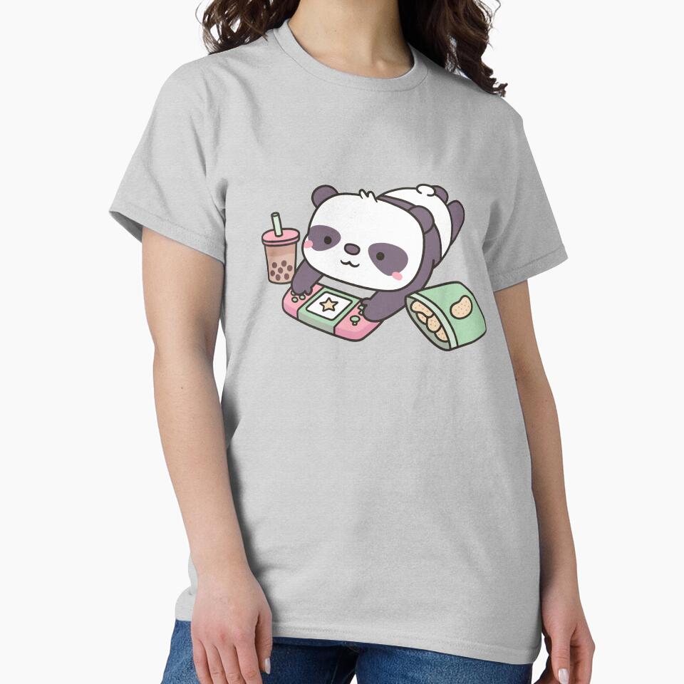 Cute Little Panda Relax Gamer by rustydoodle