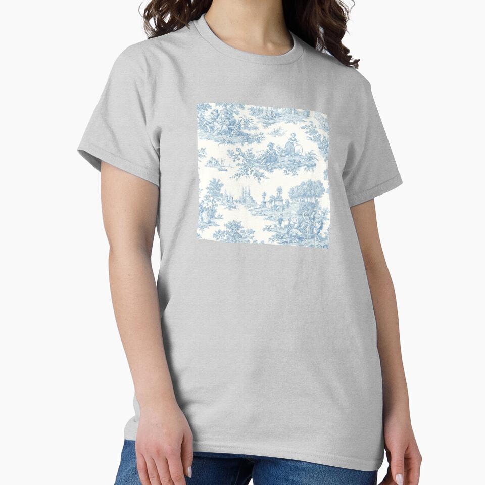 Blue Toile De Jouy - Classic French Landscape by sugaroux