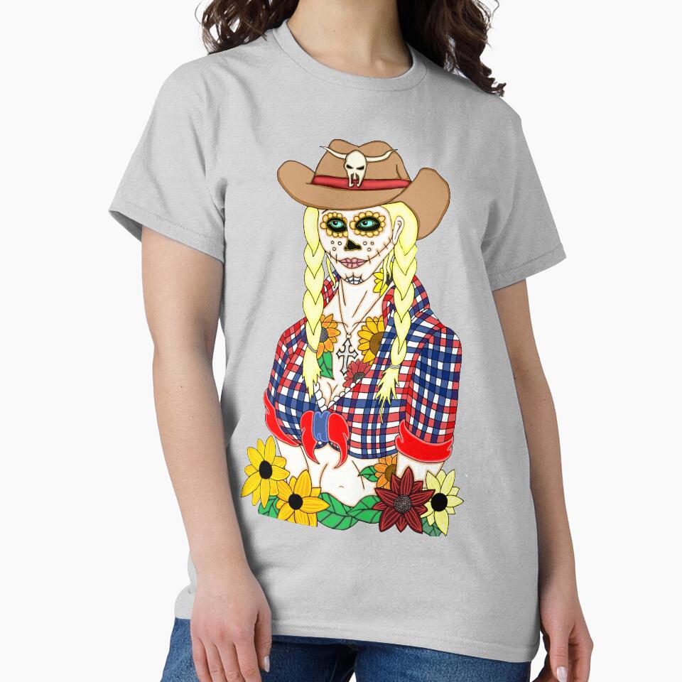 Cowgirl Sugar Skull by J-CCreations