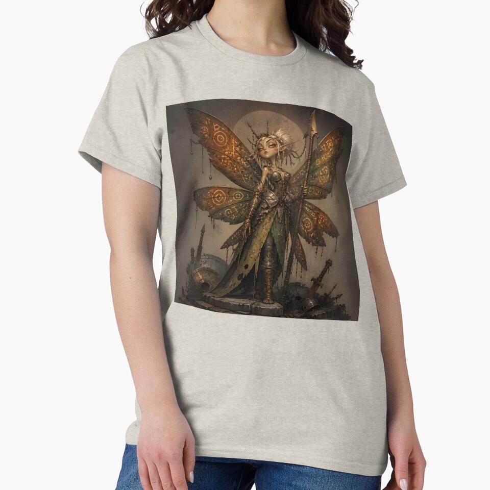 Elven Warrior Fairy with Rune Wings by sigmaartstudio