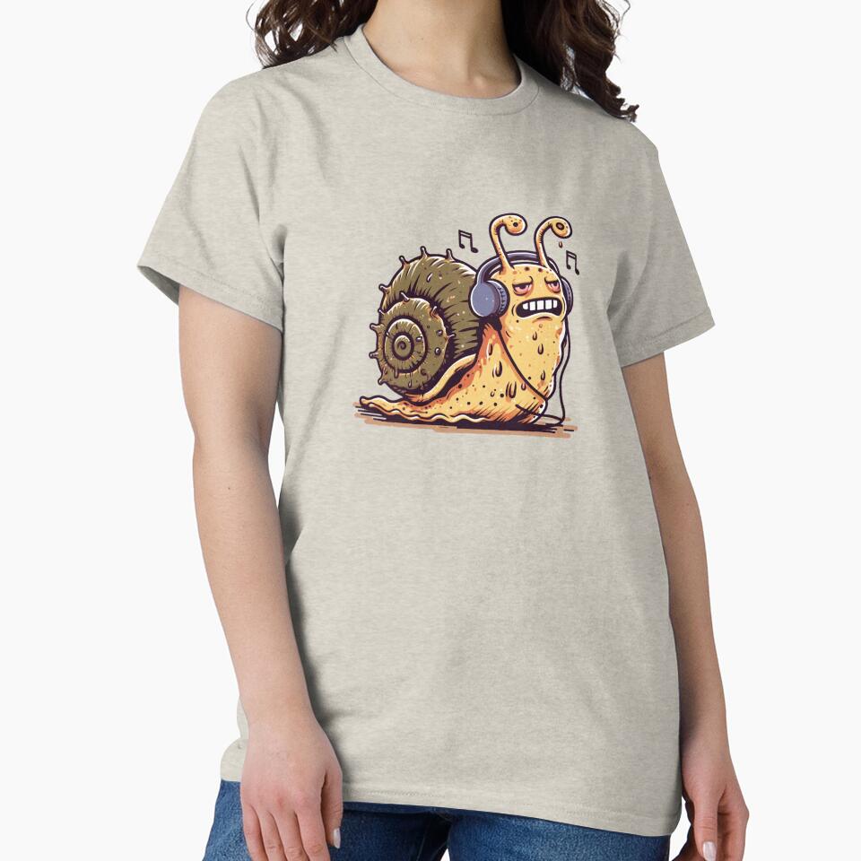 Stressed Snail Listening Music by Scaryzz