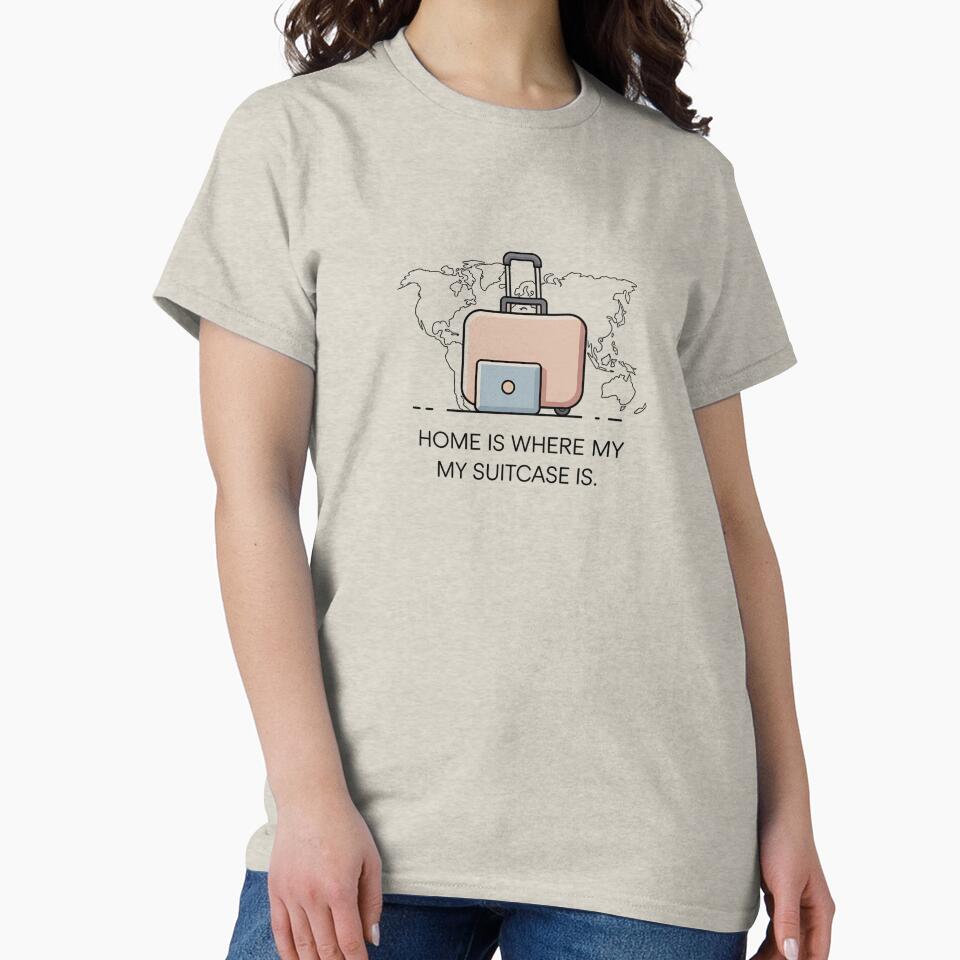 Home Is Where My Suitcase Is – Digital Nomad Travel Minimalist Design by ArcticFoxStudio