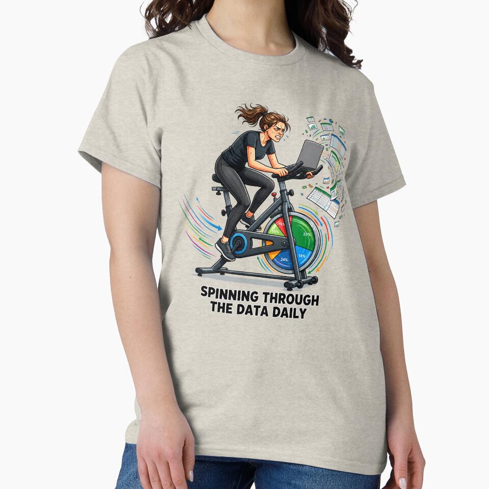 Spinning Through The Data Daily | Funny Excel Accountant Cycling Gym. by spreadsheetcafe