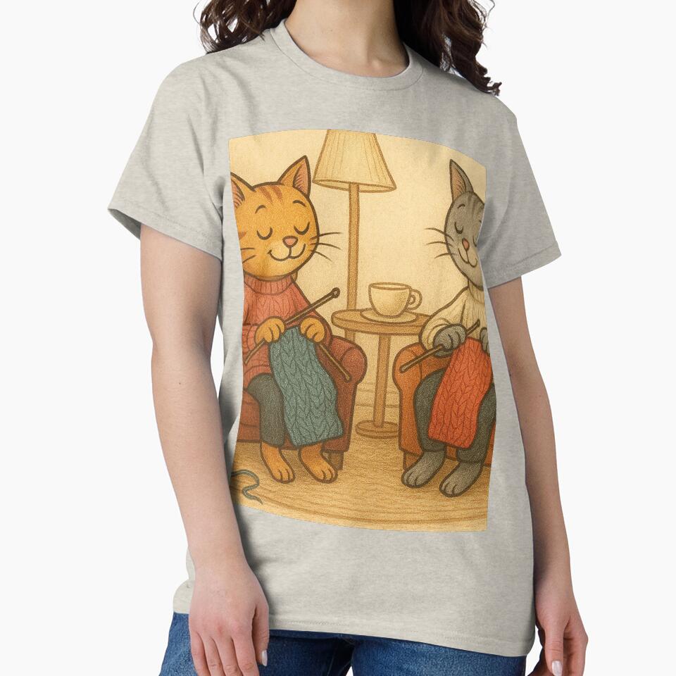 funny cat knit sweater by Mauswohn