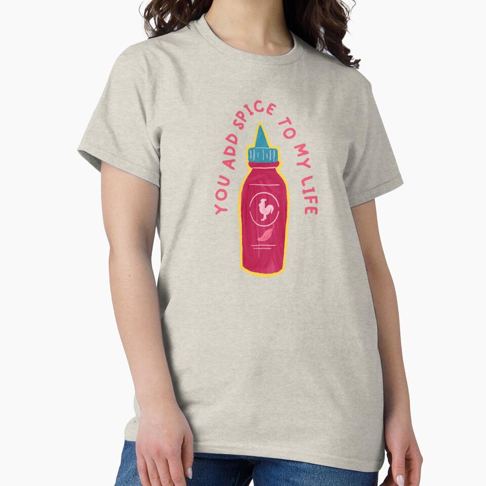 "You Add Spice to My Life" Hot Sauce Sticker by HELL0WBELLO