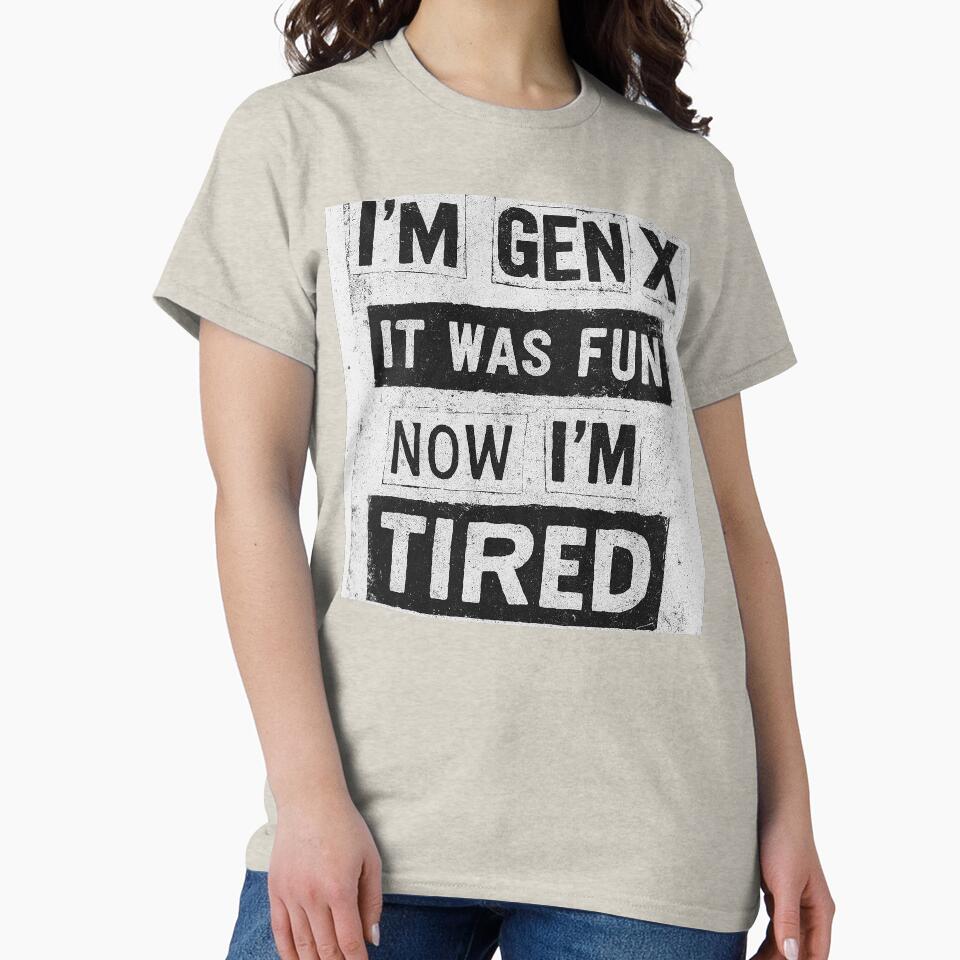 "I'm Gen X" - 1990s vintage zine punk rock retro vibe by DiamondSkyShirt