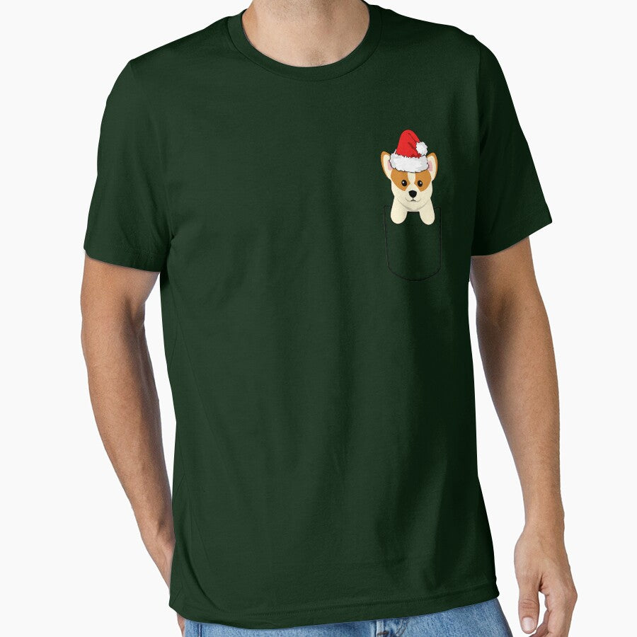Christmas Santa Corgi Dog In Your Pocket by Sleazoid