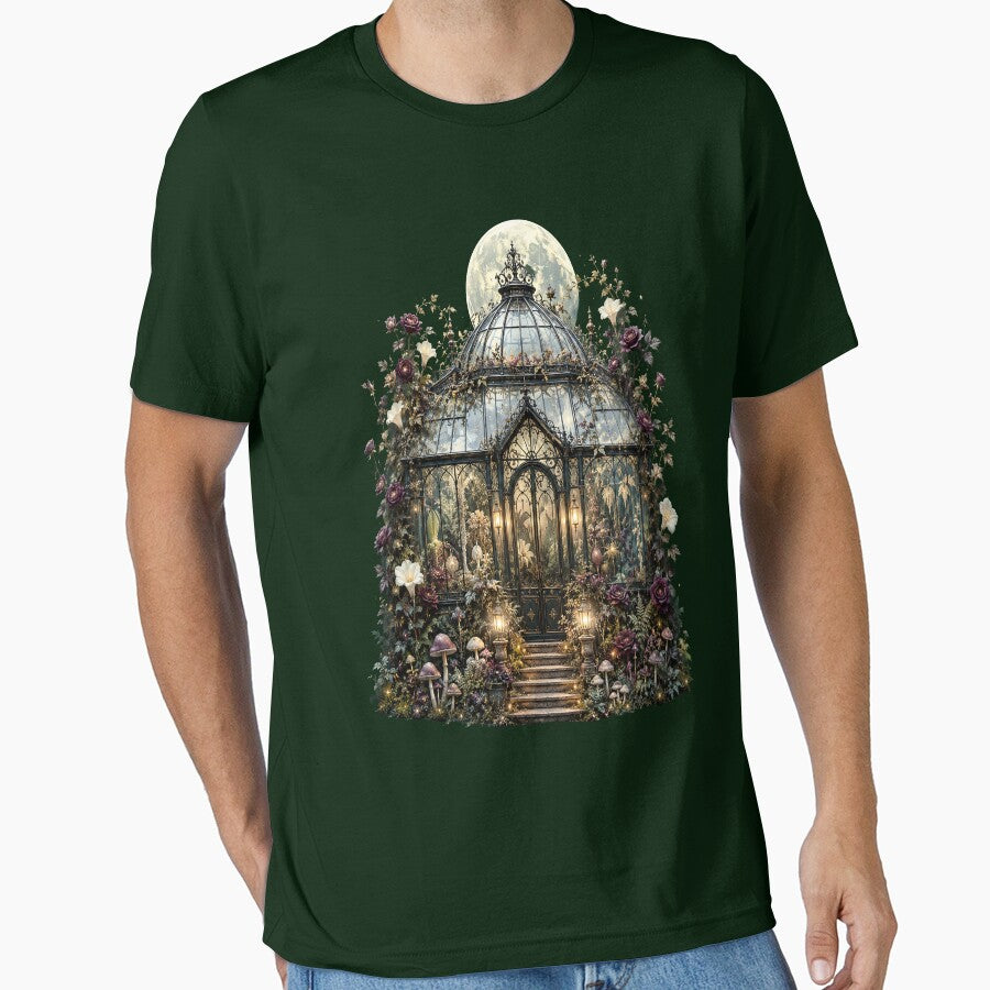 Magical Fairytale Greenhouse Roses Moonlight Garden by SasmitaStudioCo