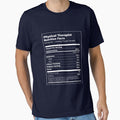 Funny Physical Therapist T-shirt (Nutrition Facts Parody Meme) by funnyclan