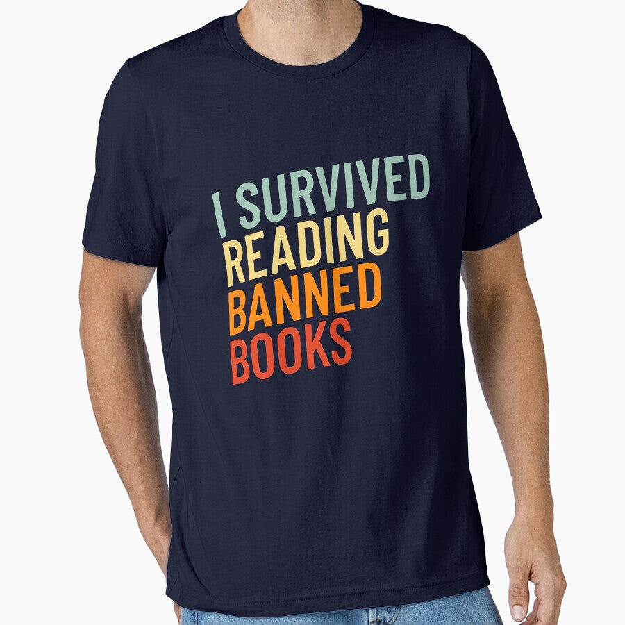I Survived Reading Banned Books Retro Banned Book Reader Gear by DynamicDesign