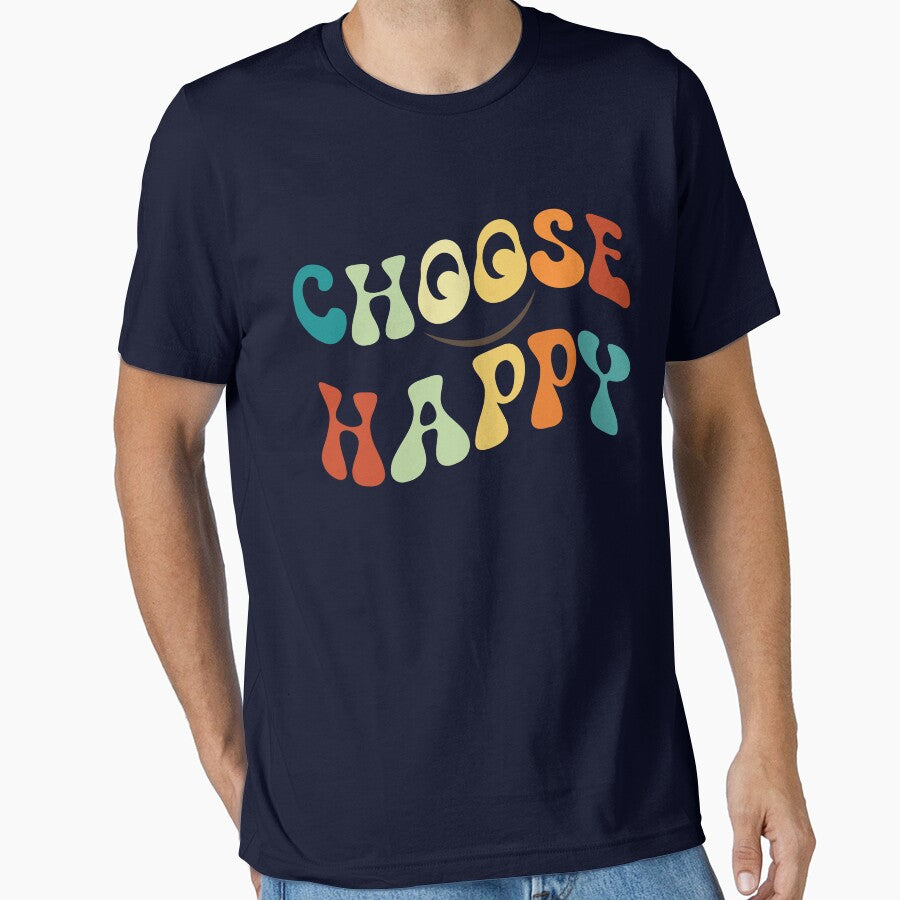 Choose Happy Smile Face Motivate Inspire Choose Happy Gear by DynamicDesign