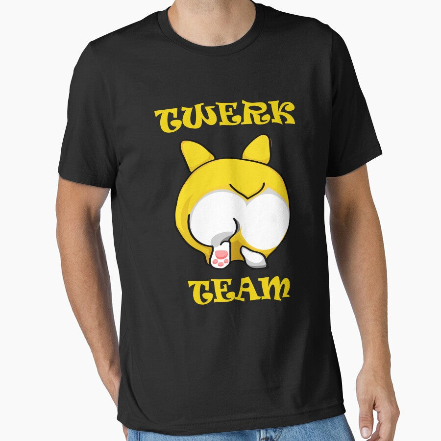 TWERK TEAM CORGI T-SHIRT by vilily