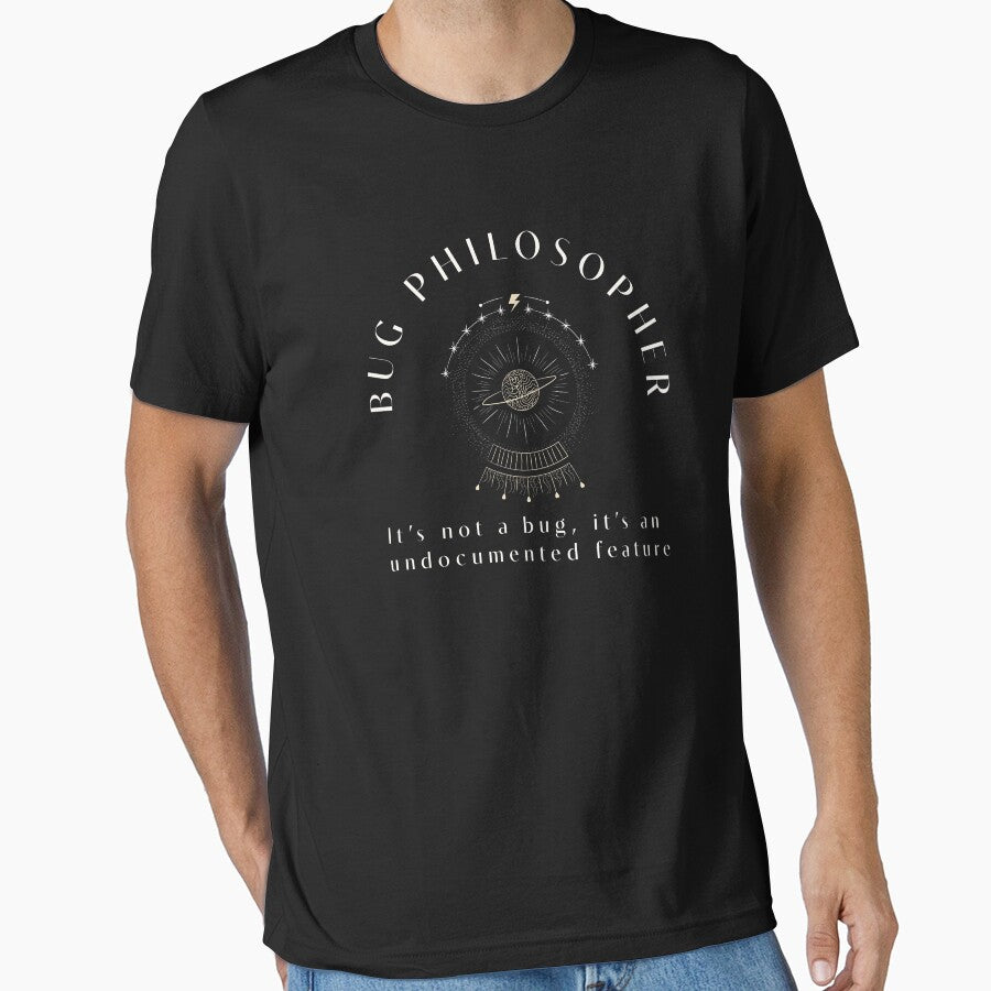 IT Bug Philosopher Funny I.T. Guy or Gal, Tech Support, helpdesk and I.T Professional T-shirt Gift For Tech Person, Technical Computer Lover by Nevele Designs