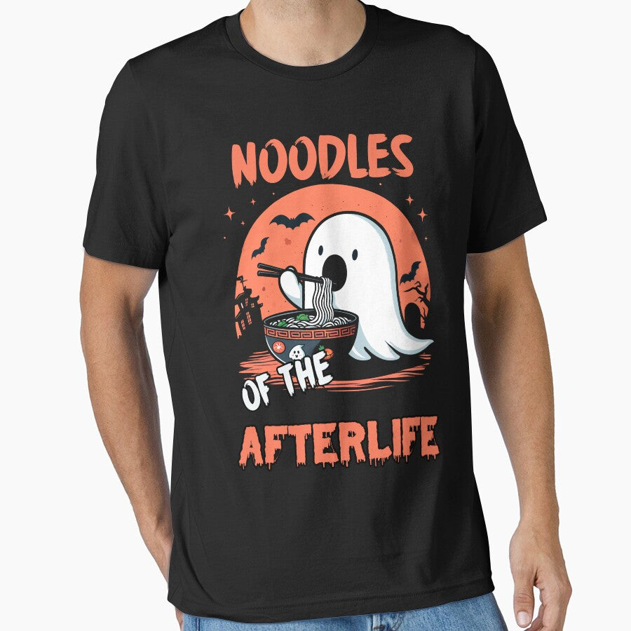 Noodles of the Afterlife Ghost Eat Ramen by Quirky Shirts