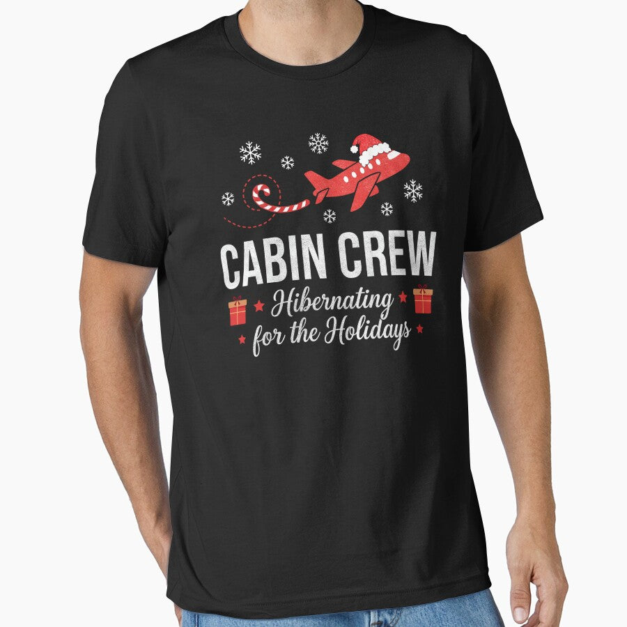 Cabin Crew Hibernating Holidays Christmas Humor by FreshVibe Prints