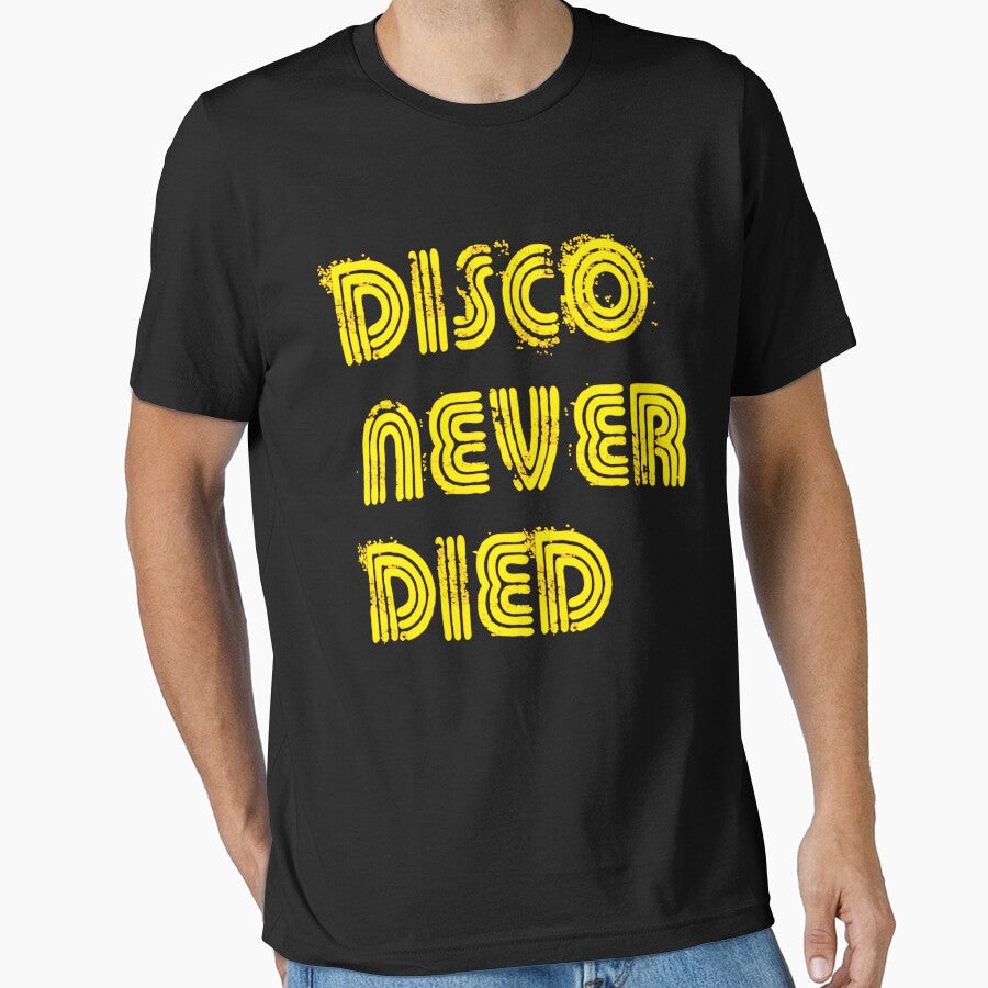 Disco Never Died Yellow 1970s Disco Funk Vintage Retro Neon Light Funky by KNUXX Shop