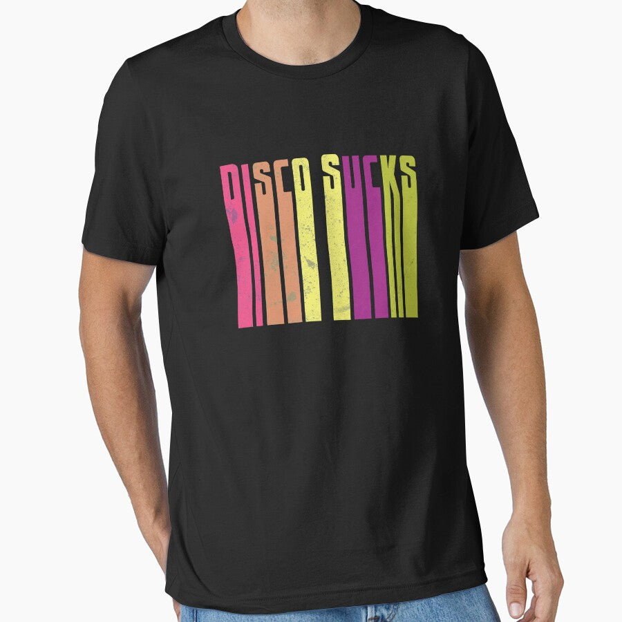 Disco Sucks Vintage 1970s Disco Funk Vintage Retro Neon Funky by KNUXX Shop