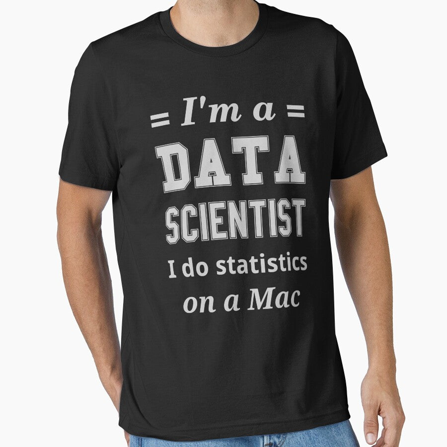 I'm a DATA SCIENTIST I do statistics on a Mac - Light Gray Design by ramiro