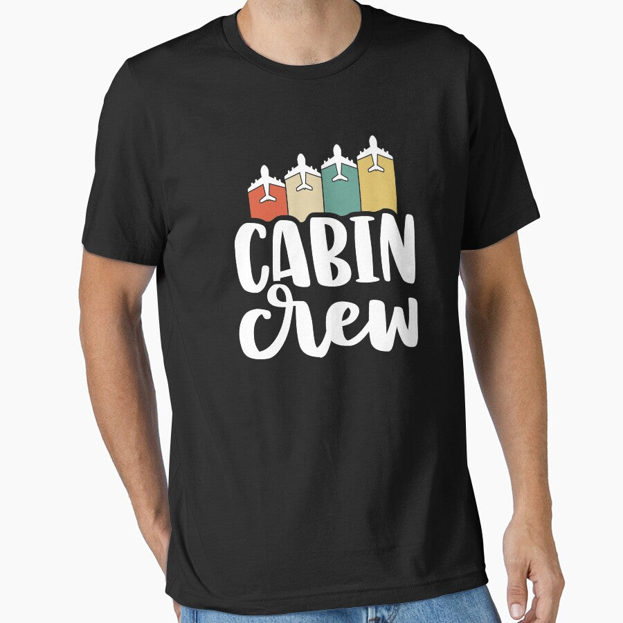 Vintage Cabin Crew Shirt Retro Flight Attendant Gift Women by 14thFloor