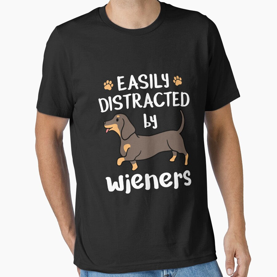 Dachshund Dog Easily Distracted By Wieners by jaygo