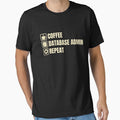 Coffee, Database Admin, Repeat (For Dark Background) by thecatcouch