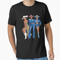 Denim Black African American Cowgirl Western Country Texas by ShelFisher