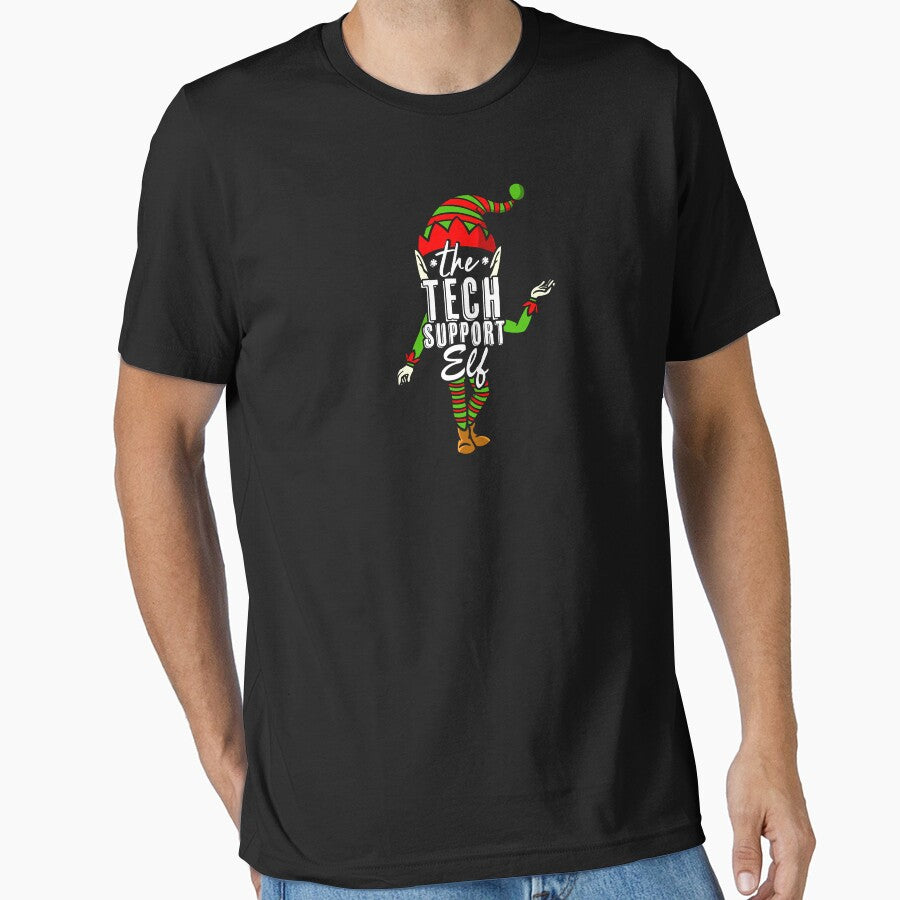 The Tech Support Christmas Elf Funny by Nerd Shizzle