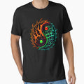 Glowing Biomech Yin Yang | Cyber Acid Techno Symbol by Neon Hollow