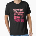Howdy Pink Rodeo Western Country Vintage Southern cowgirl by Go-Fun