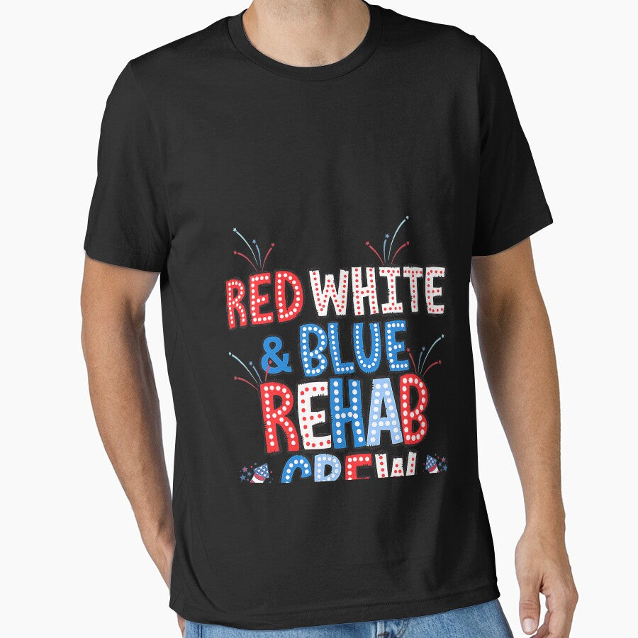 Red White & Blue Rehab Team 4th of July Physical Therapy by CriseldaBruning