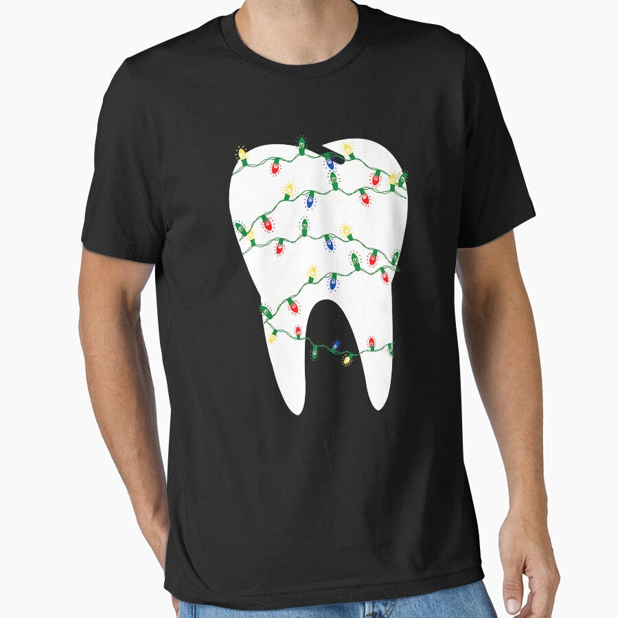 Christmas Dentist Dental Tooth in Christmas Lights by norwoodcarney