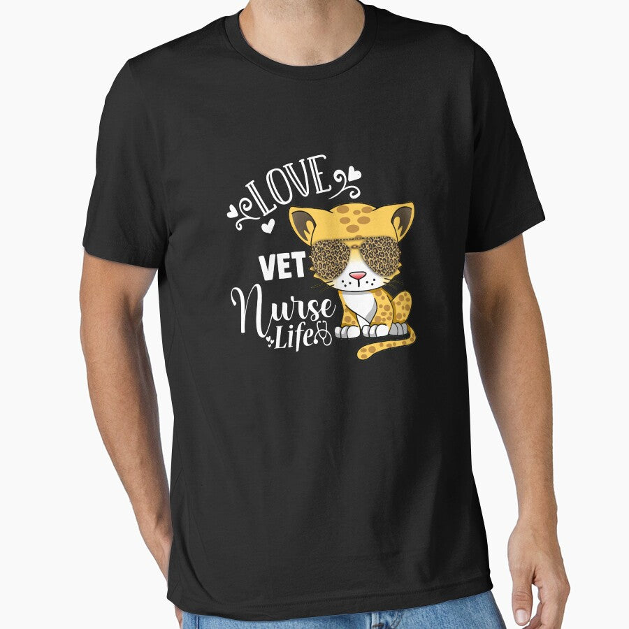 Love Vet Nurse Life Cute Leopard by Zurickdesigns