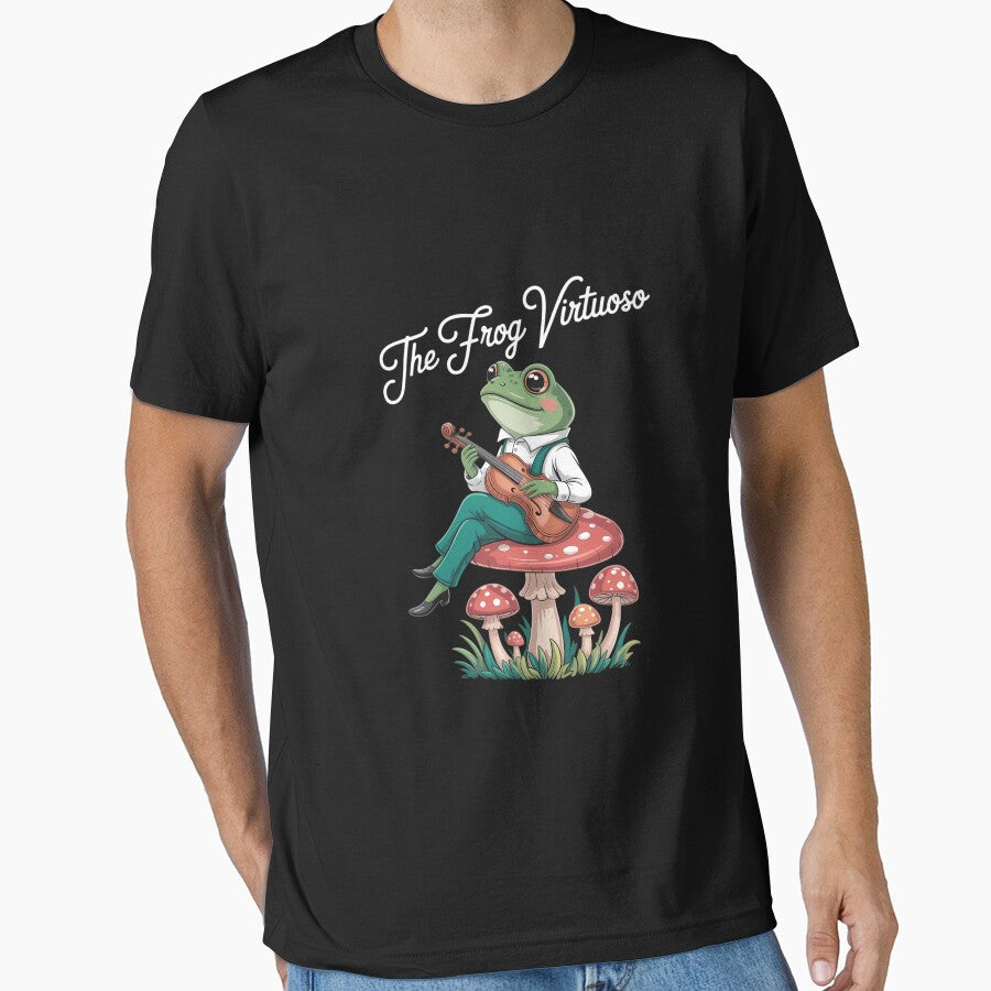 Frog Playing Banjo on a Mushroom by KarstenNoanra