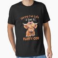 Sorry I'm Late I Saw A Fluffy Cow Highland Cow Breeder | Highland Cow Art by Achrafdesign
