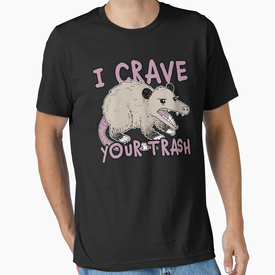 I Crave Your Trash Funny Possum Design by narekmug