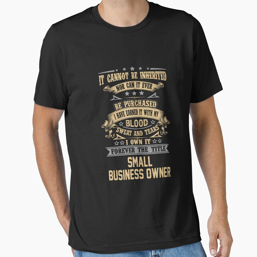 Small Business Owner T Shirt - Forever The Title Job Gift Item Tee by celiagomez456