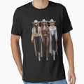 Western Cowgirl Fashion Trio in Fringe and Leather by babelshirt