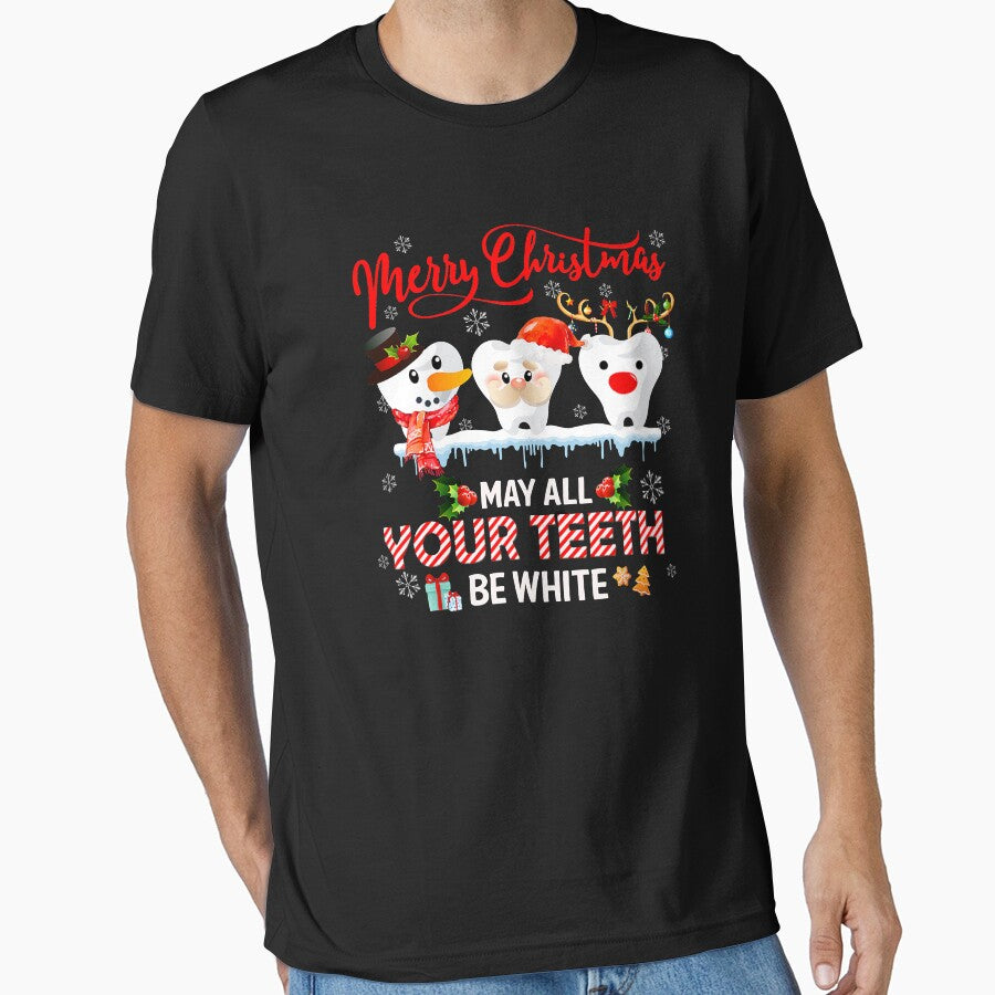 Merry Christmas May All Your Teeth Be White Dental Hygienist by NevaehRey