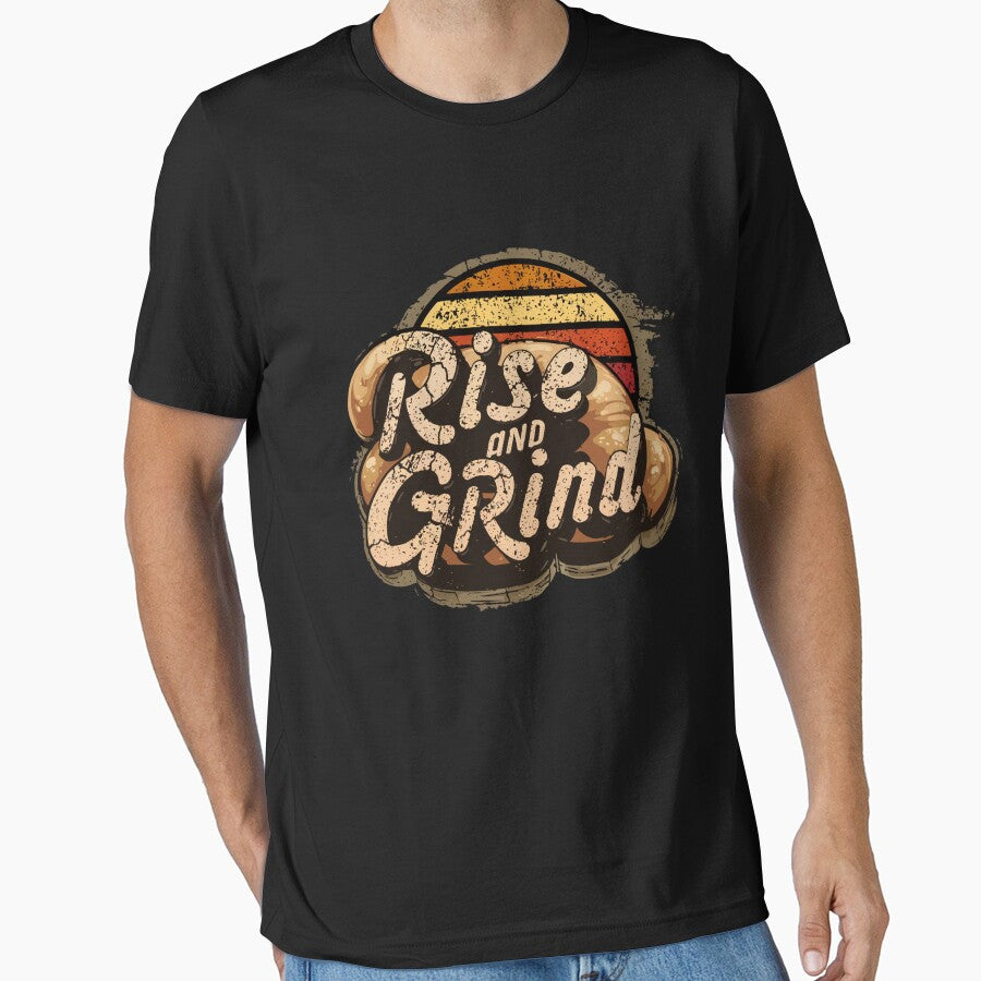 Rise and Grind Funny Sourdough design by woormle