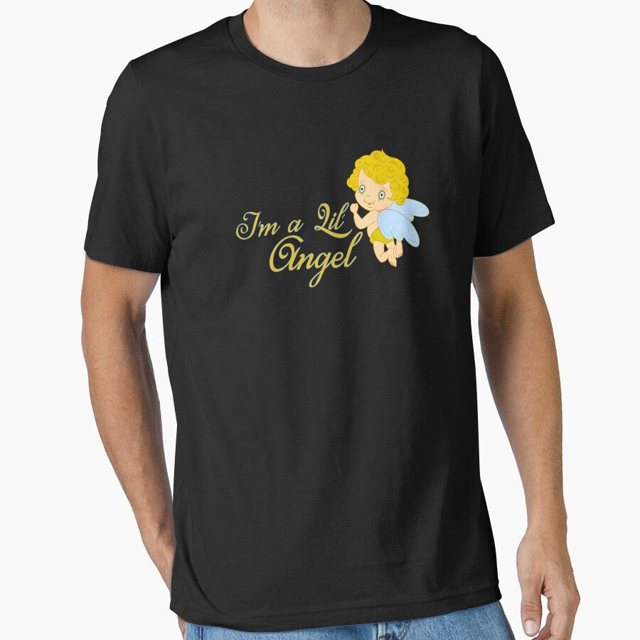 I'm a Lil' Angel 1970s Cute Cartoon Punk Rock Ironic Heavenly by KNUXX Shop