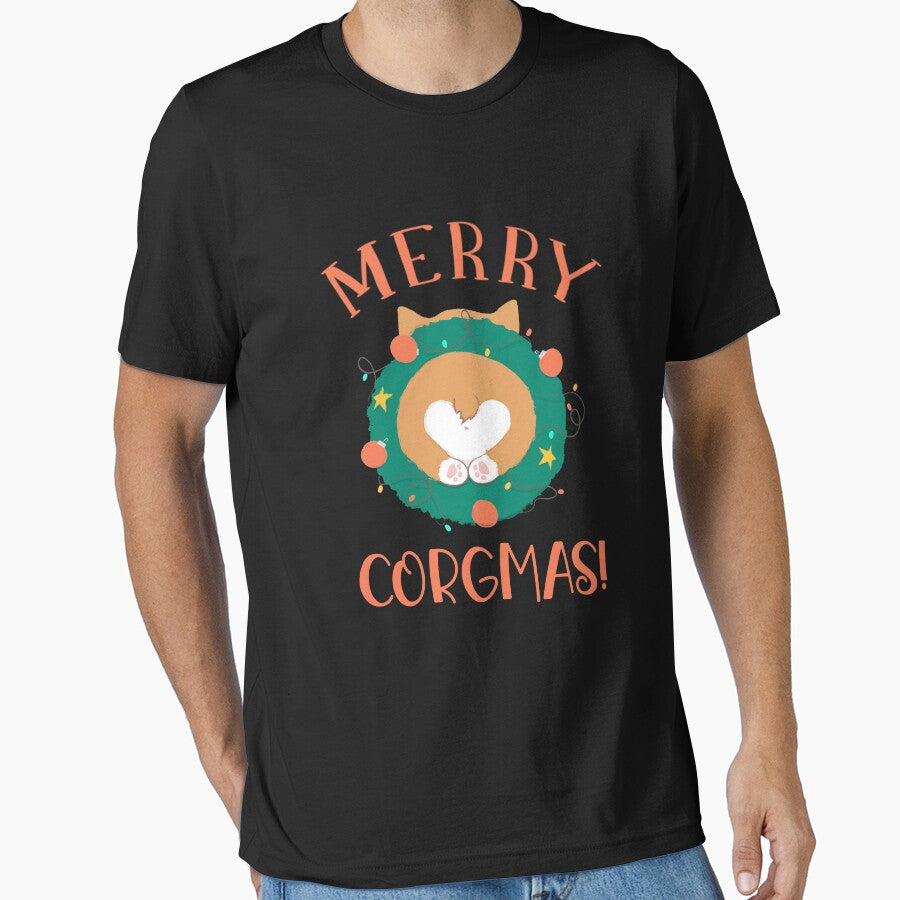 Merry Corgmas Cute Corgi Butt by Zurickdesigns