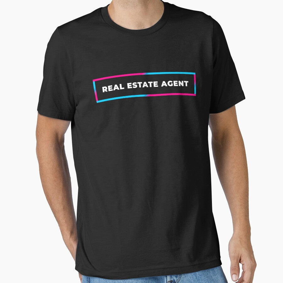 Real Estate Agent retro gradient frame by SVPOD