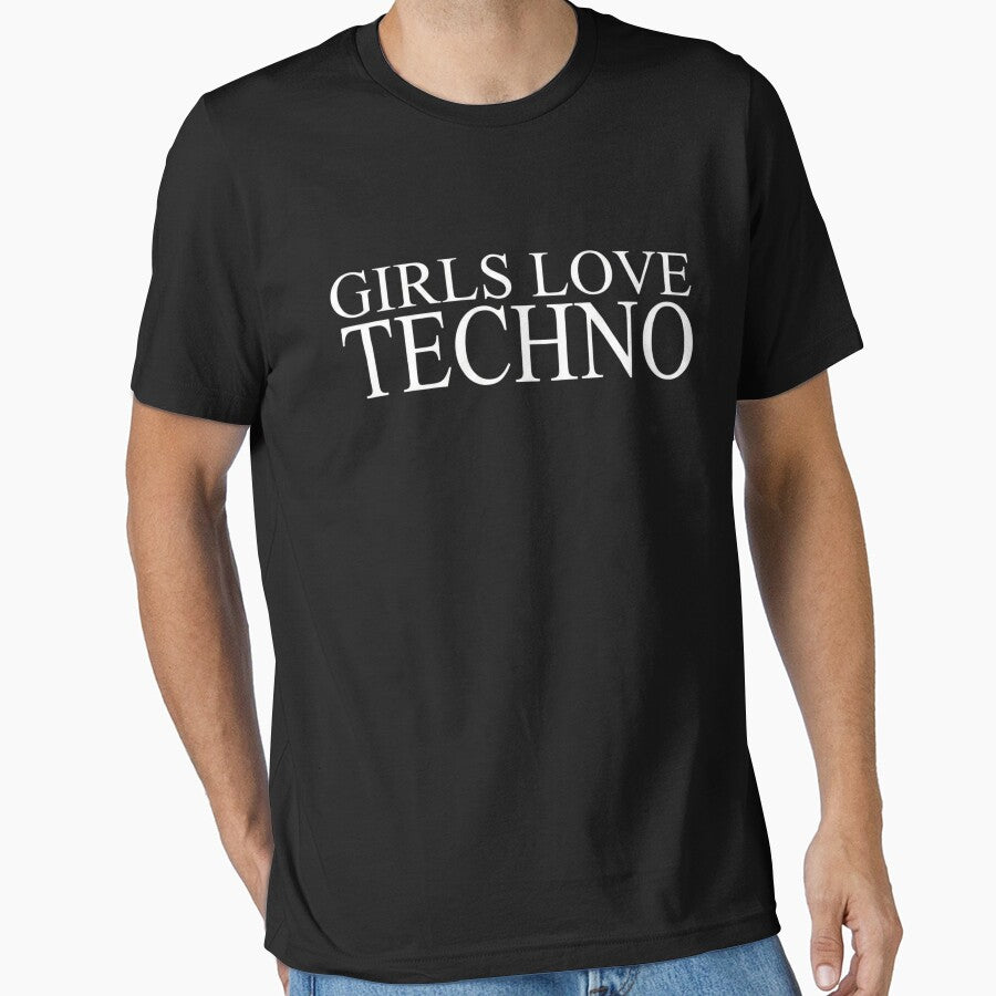 Girls Love Techno - Minimalist Underground Rave Aesthetic by AMICO77