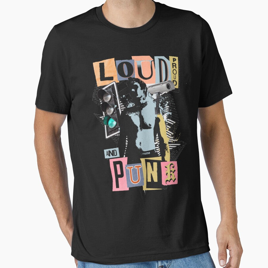 Loud Proud and Punk Collage Art - Edgy Punk Rock Streetwear by GenZFashion000