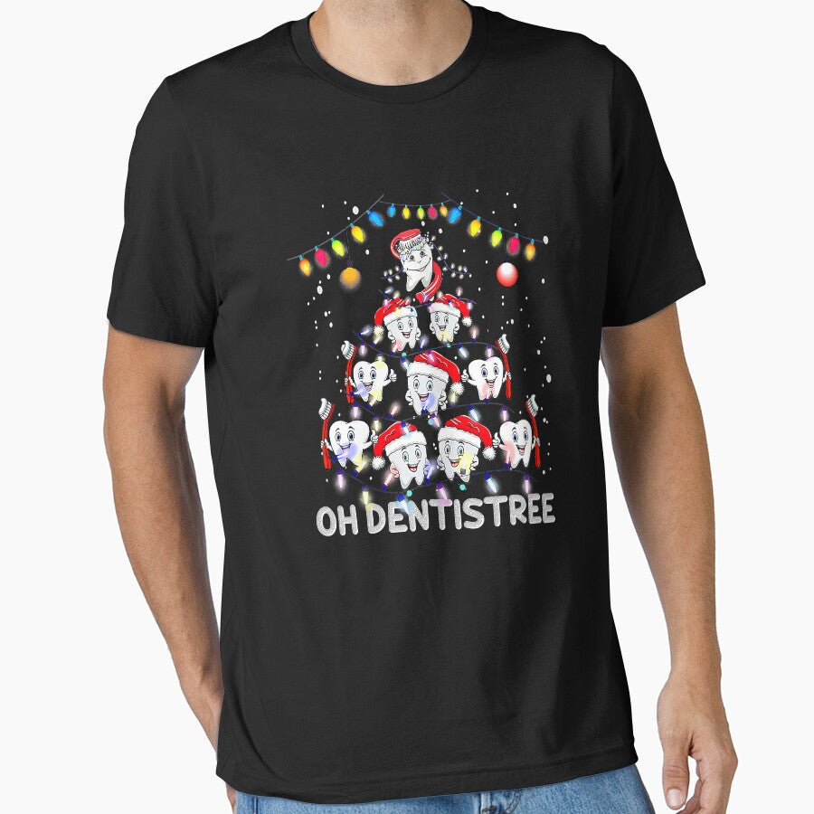 Oh Dentistree Christmas Dentist Funny Xmas Dental Assistant by NevaehRey