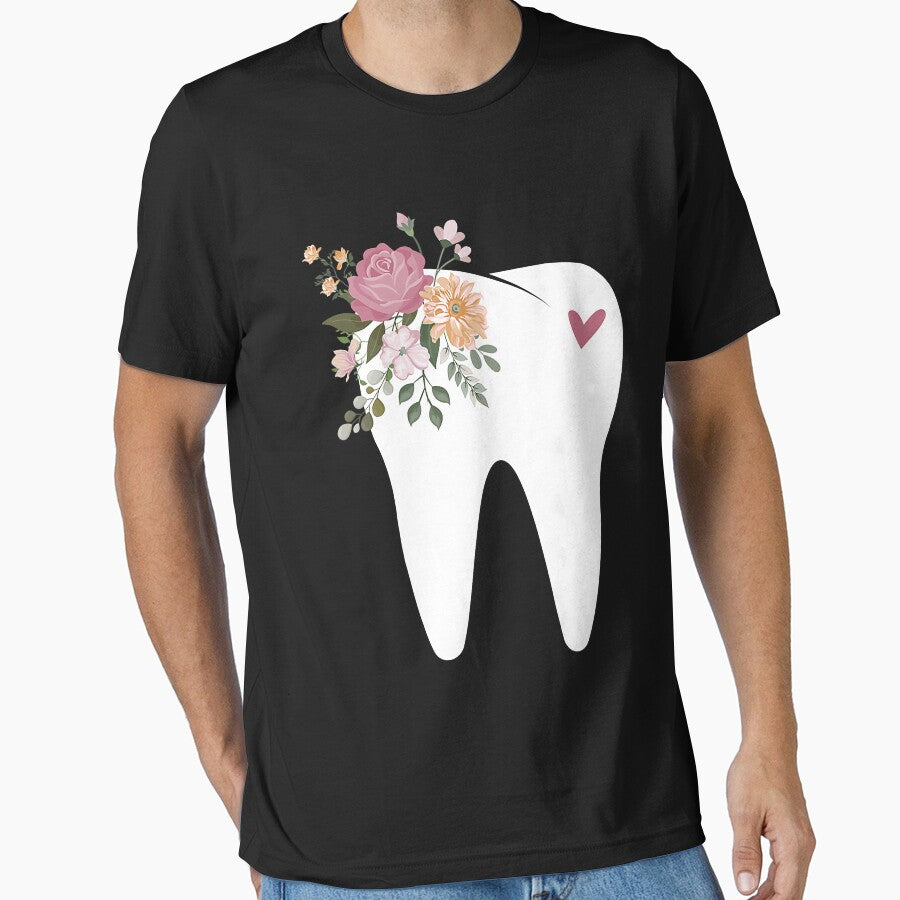 Dentist Dental Assistant Oral Hygienist Tooth Flower by GunillaBlau