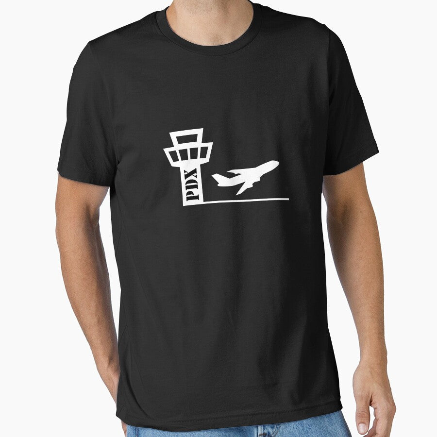 PDX - Portland Oregon Airport - Air Traffic Control Tower Airport Code by brizodesign